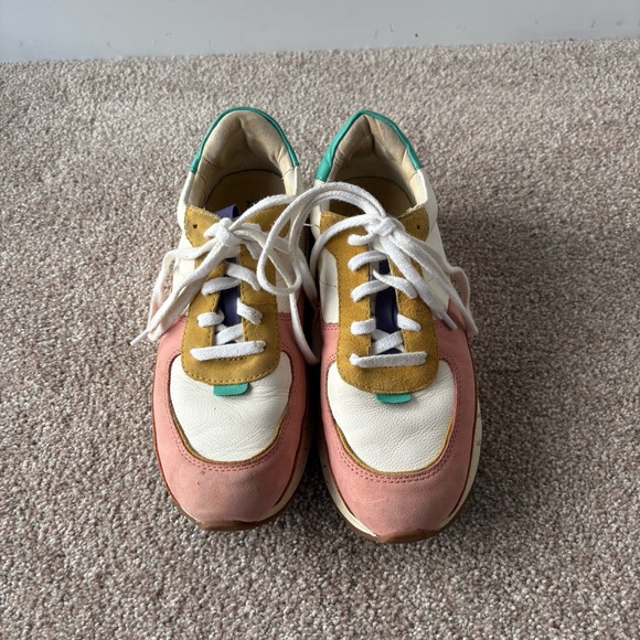 Madewell Kickoff Trainer Sneakers Colorblock Leather Women's 8 - Picture 3 of 9
